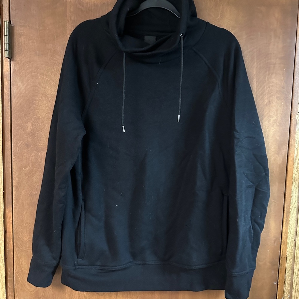 H&M Black Cowl-Neck Sweatshirt